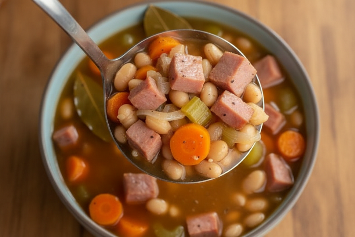 Slow Cooker Ham and Bean Soup: Slow Cooker Ham and Bean Soup Recipe
