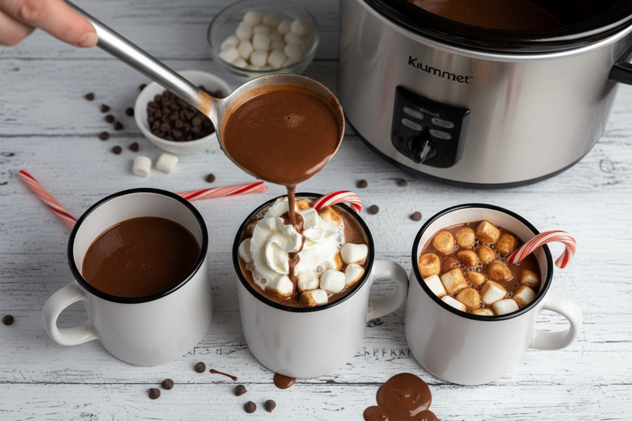 Slow Cooker Hot Chocolate: Slow Cooker Hot Chocolate Recipe for a Crowd