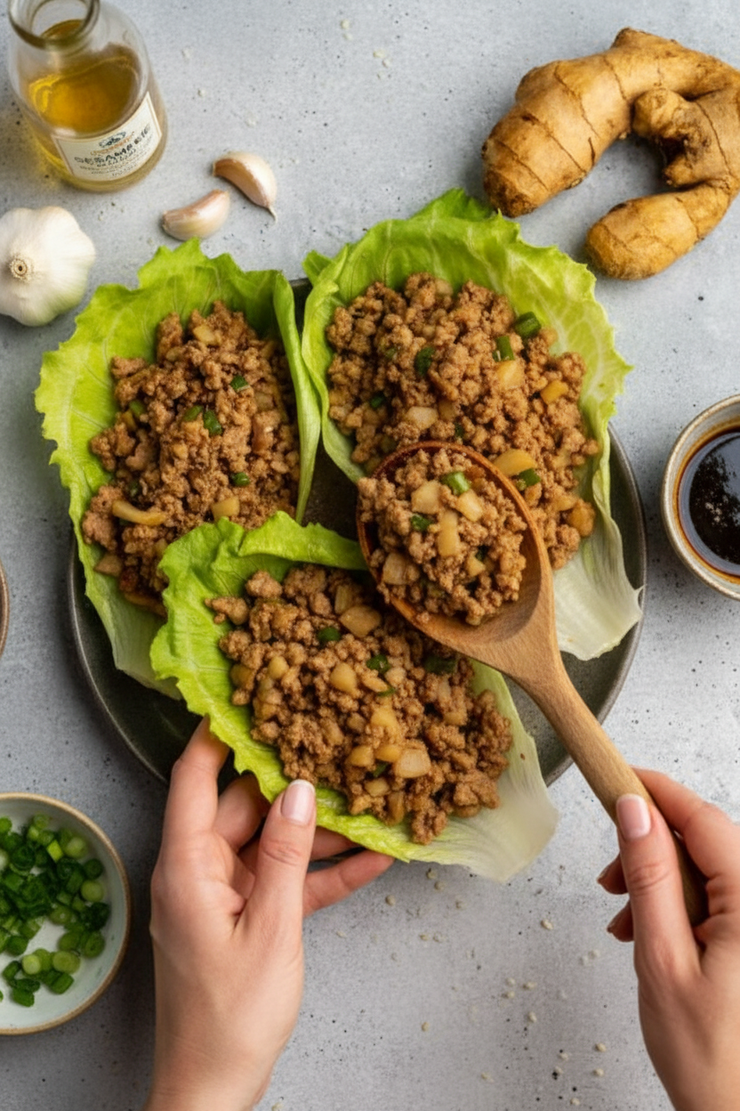 Slow Cooker Copycat PF Changs Lettuce Wraps