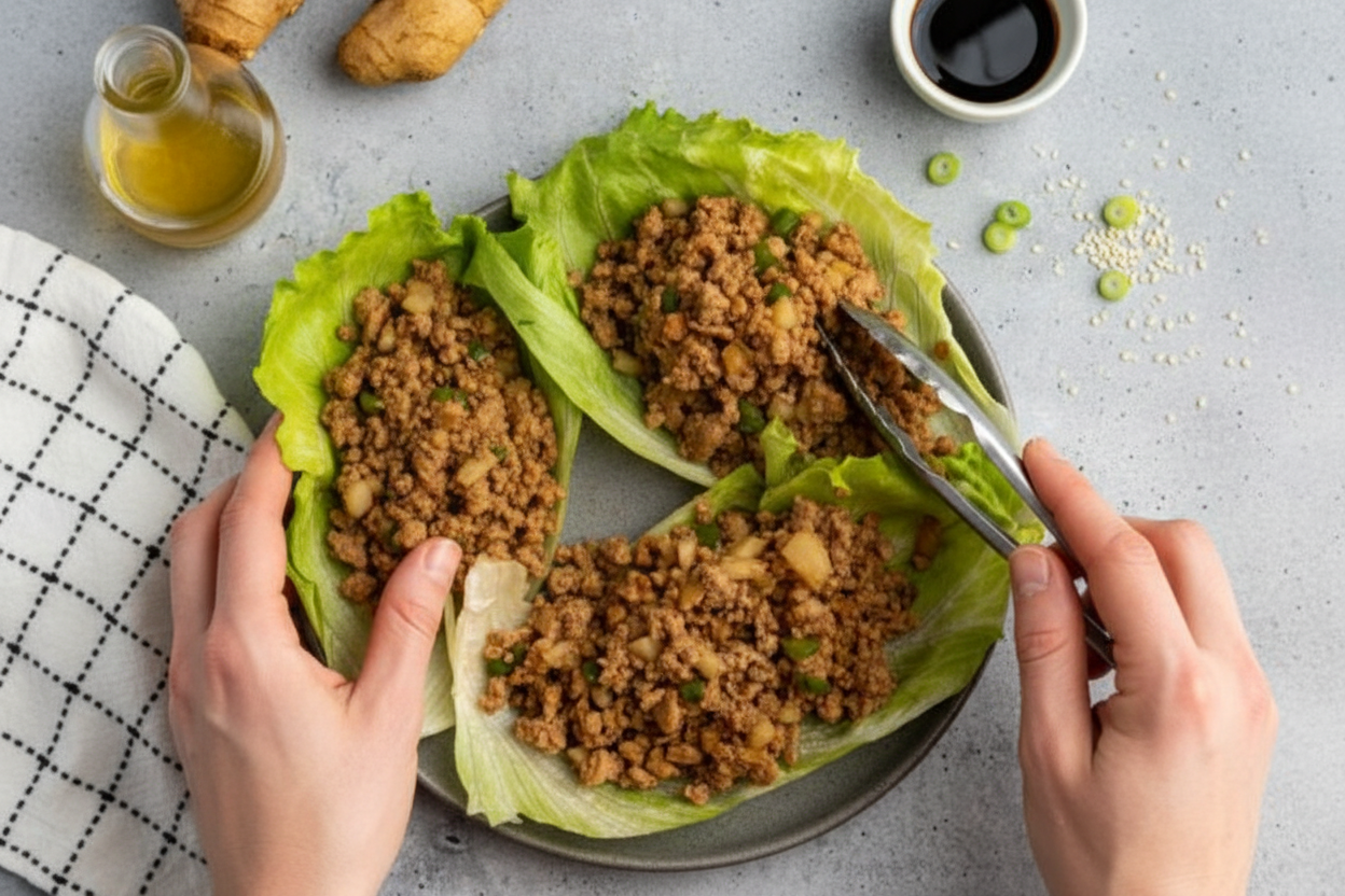 Slow Cooker PF Changs Lettuce Wraps Copycat