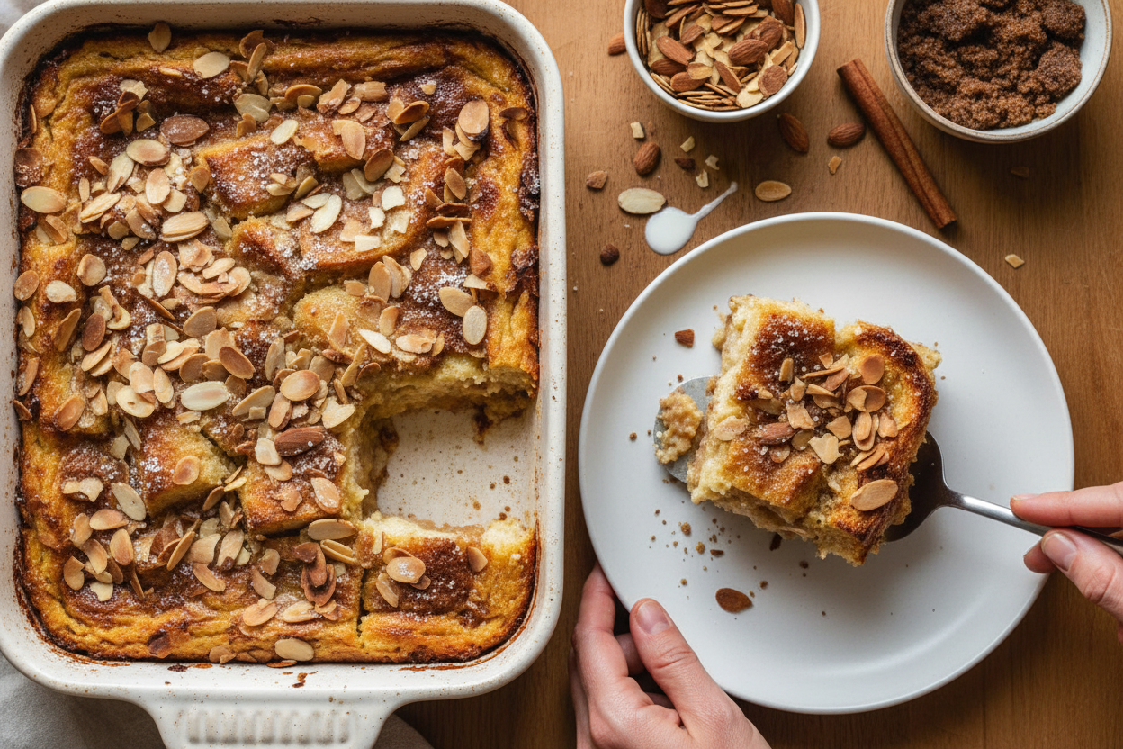 Almond French Toast Casserole: Almond French Toast Casserole Recipe