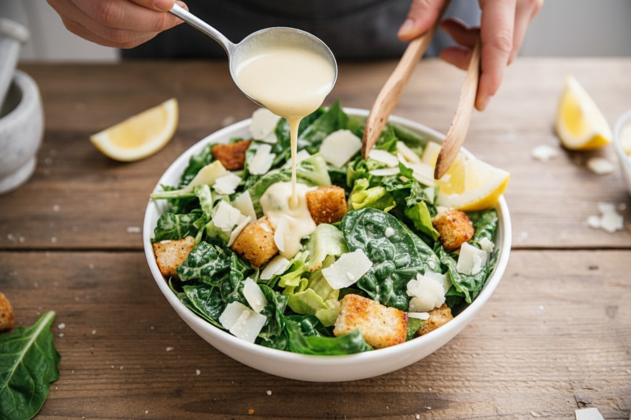 Anchovy-Free Caesar Dressing Food Scientist Recipe