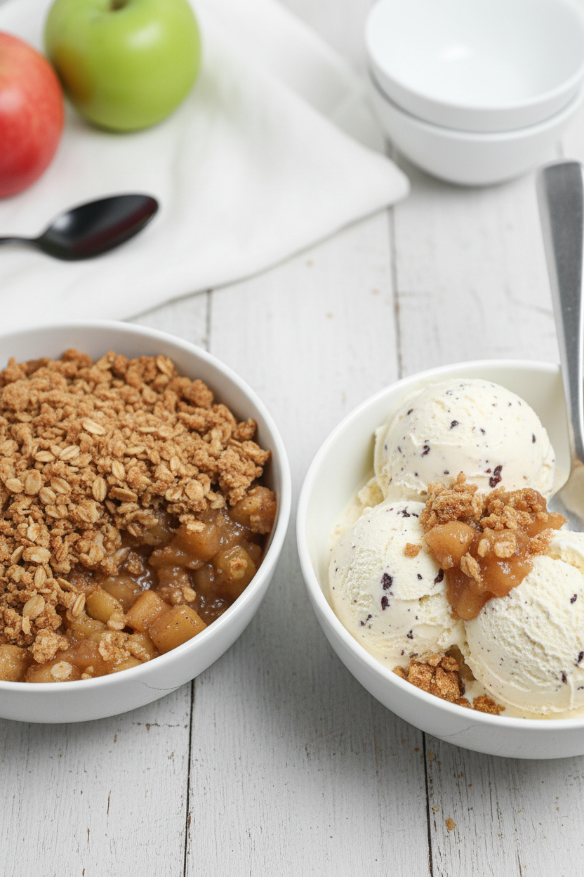 Apple Crisp Vanilla Bean Ice Cream