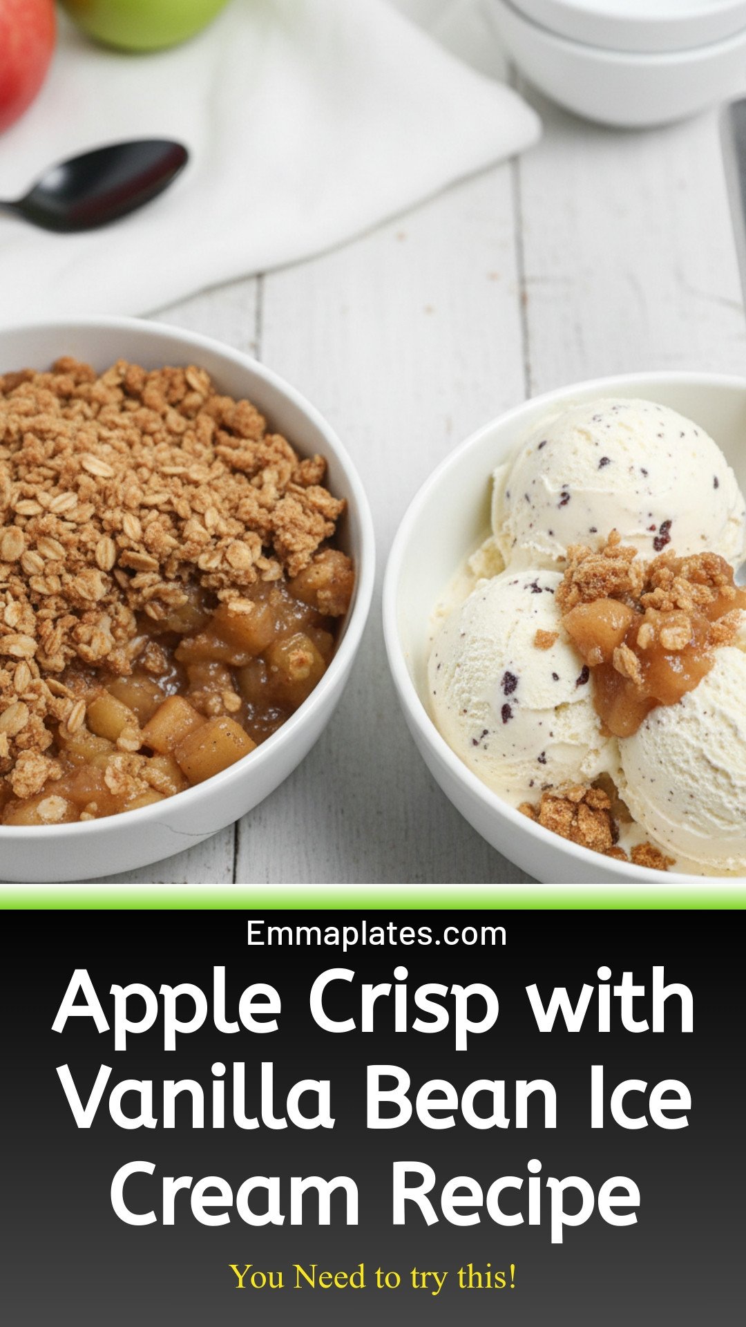 Apple Crisp Vanilla Bean Ice Cream