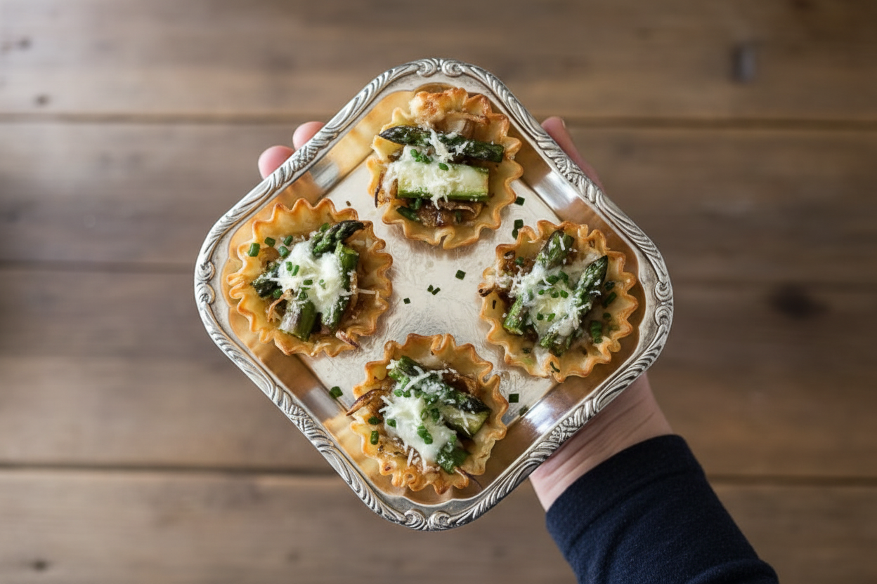 Asparagus and Caramelized Onion Tartlet Recipe
