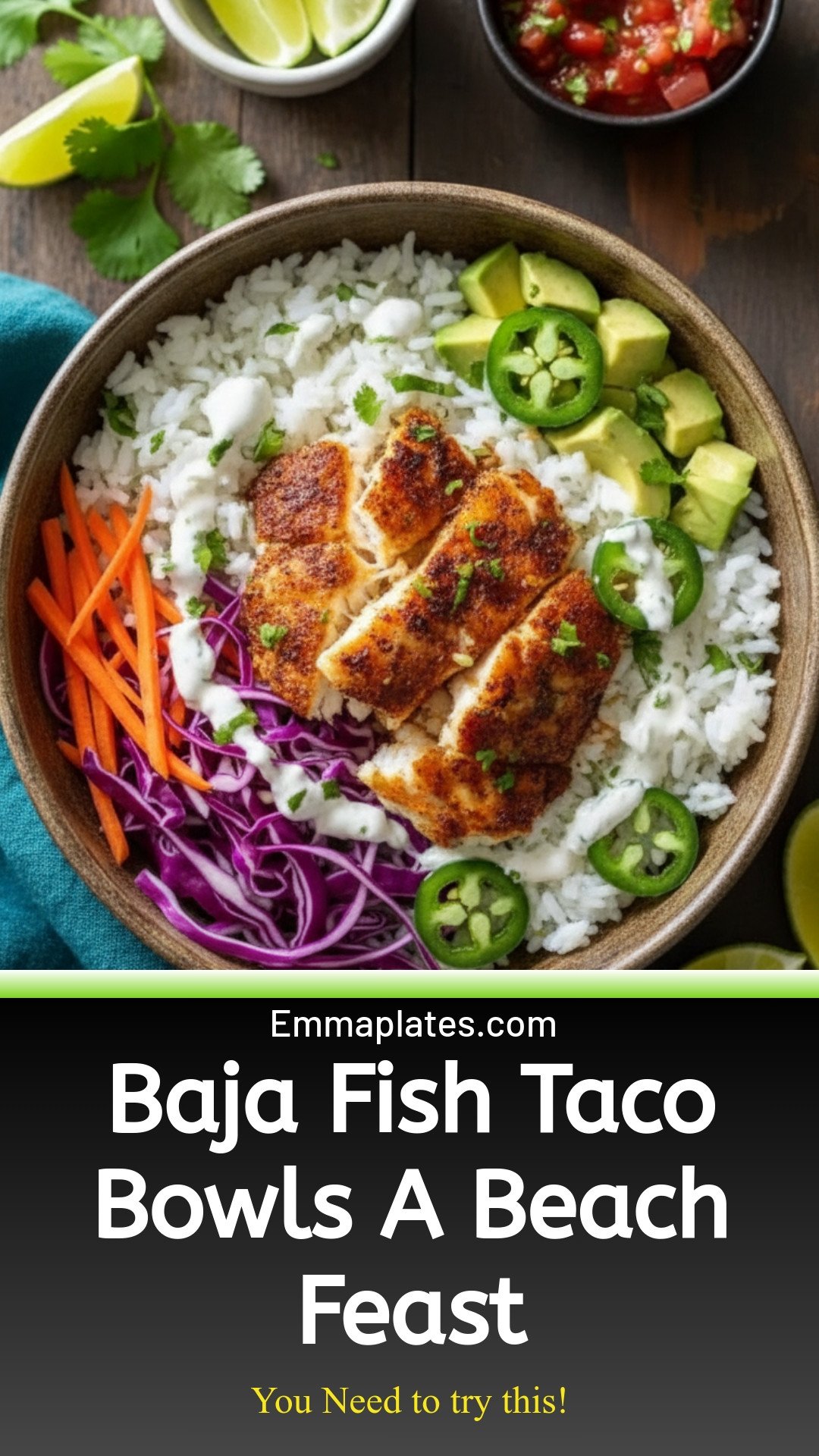 Baja Fish Taco Bowls: A Sunny Beach Feast in Every Bite