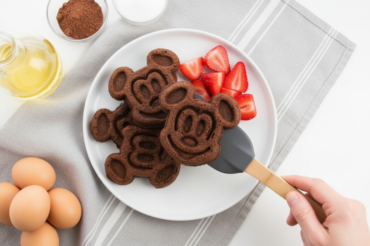 Chocolate Mickey Mouse Waffle Recipe Ideas