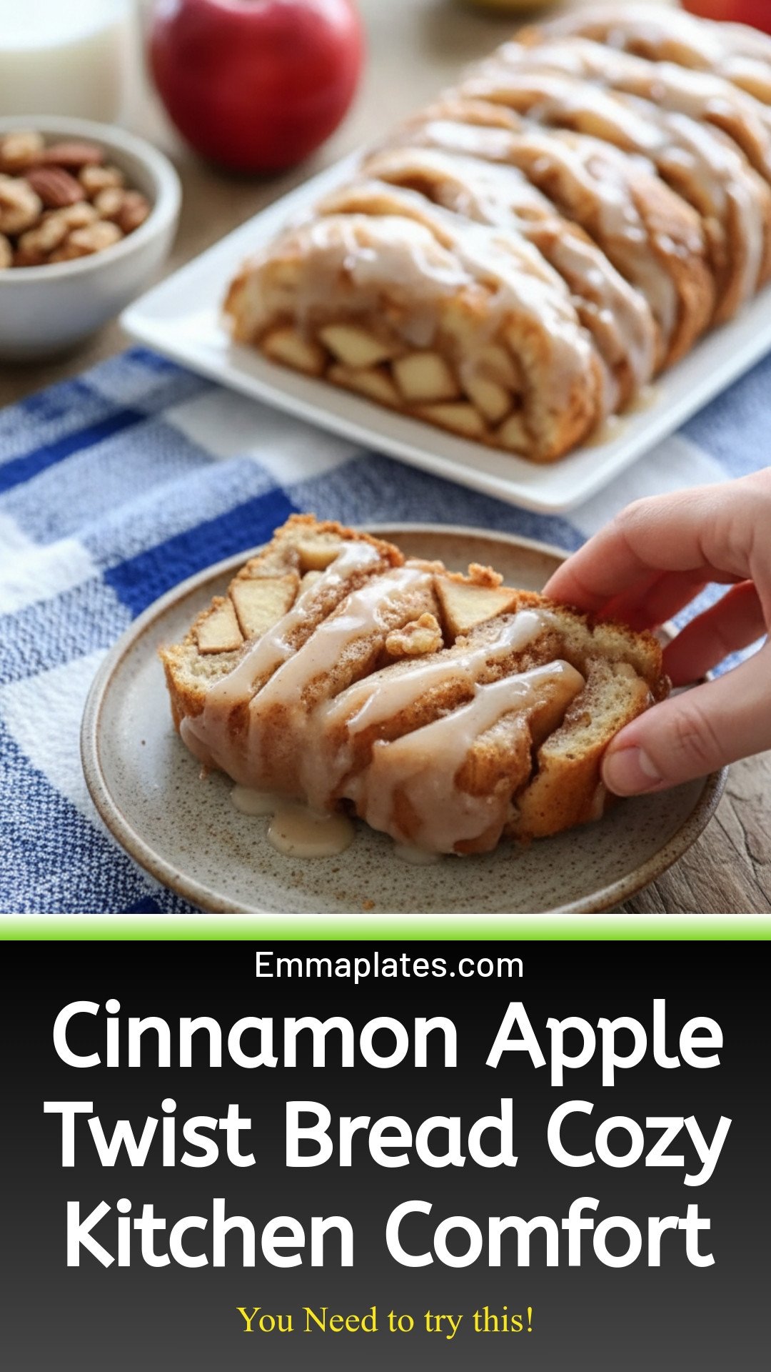 Cinnamon-Apple Twist Bread: Cozy Comfort for Your Kitchen