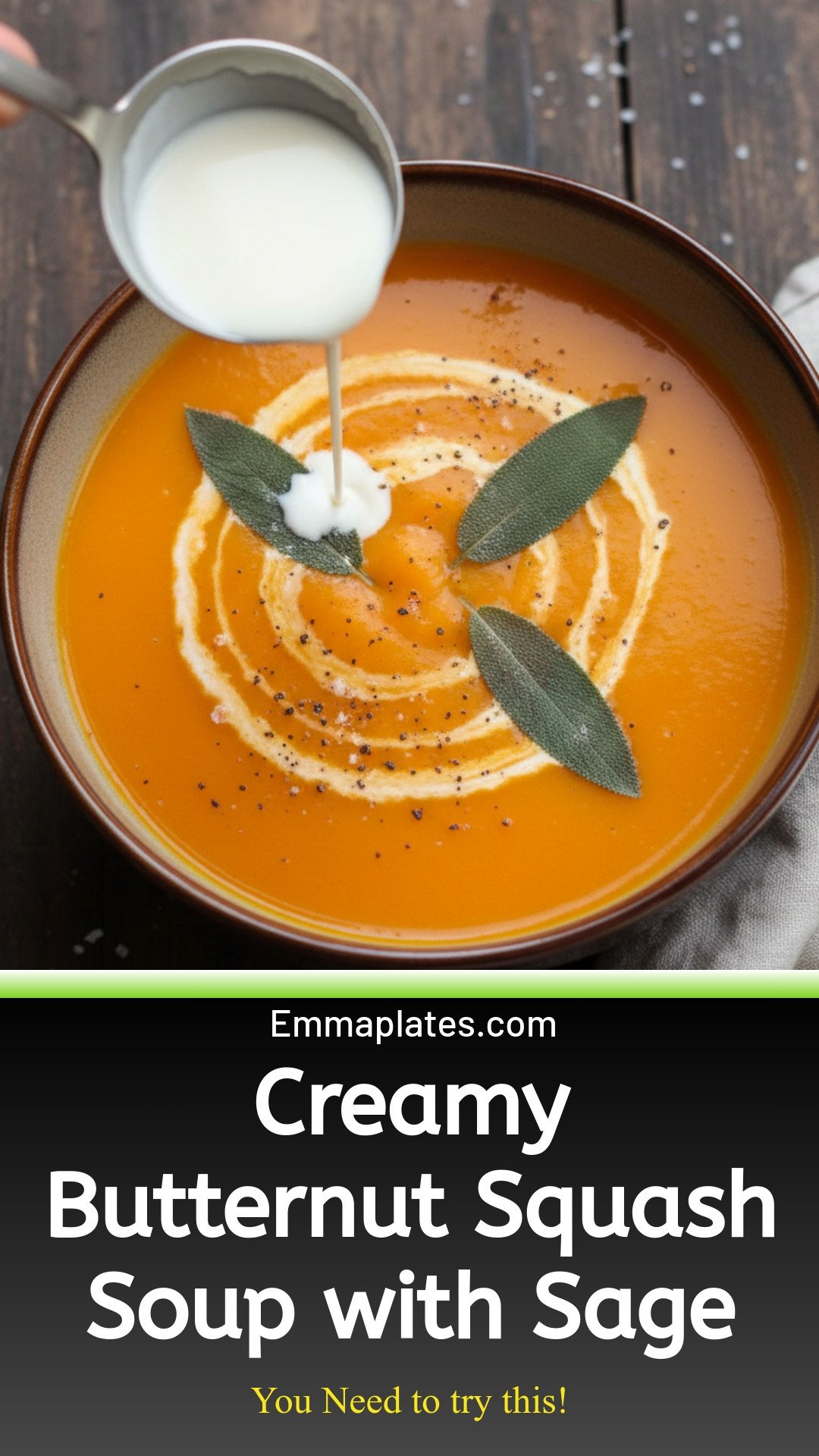 Butternut Squash Soup with Sage