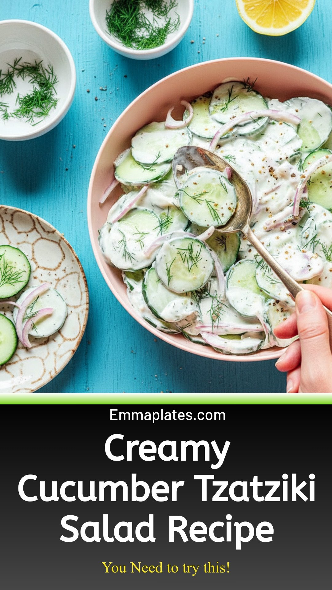 Creamy Cucumber Tzatziki Salad