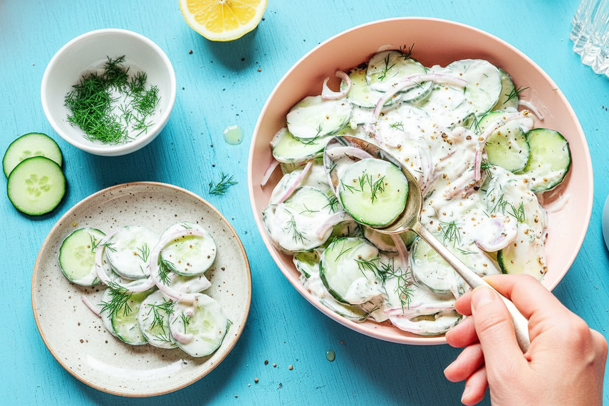 Creamy Cucumber Tzatziki Salad Recipe