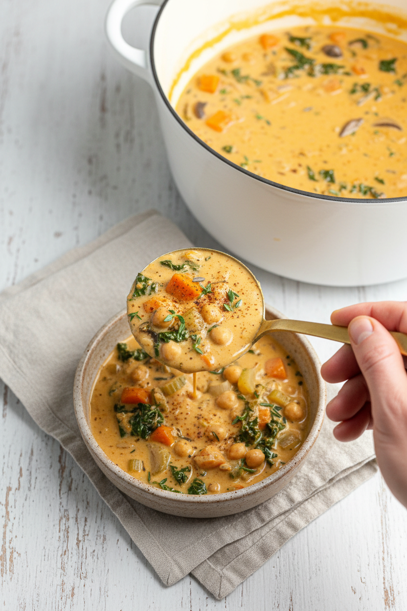 Creamy Pumpkin Wild Rice Soup