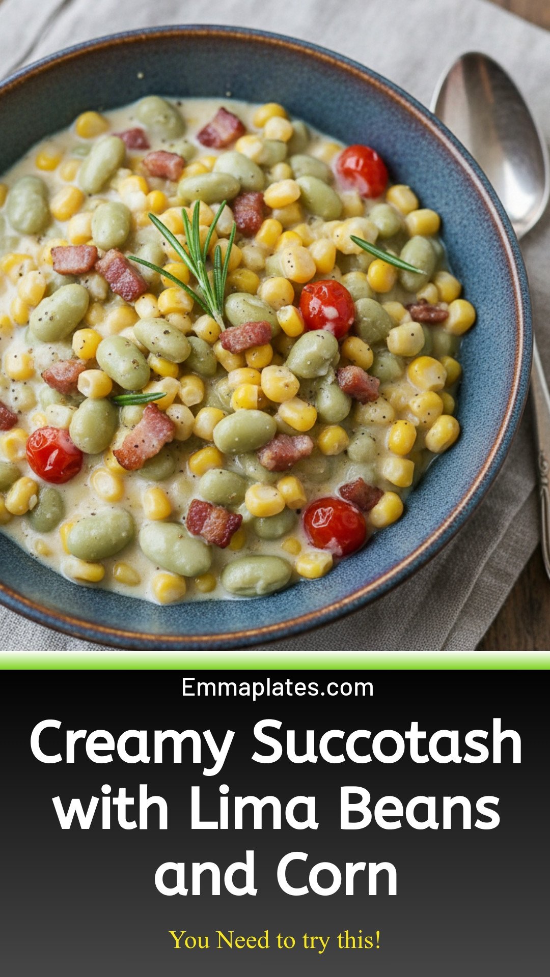 Creamy Succotash with Lima Beans and Sweet Corn Delight