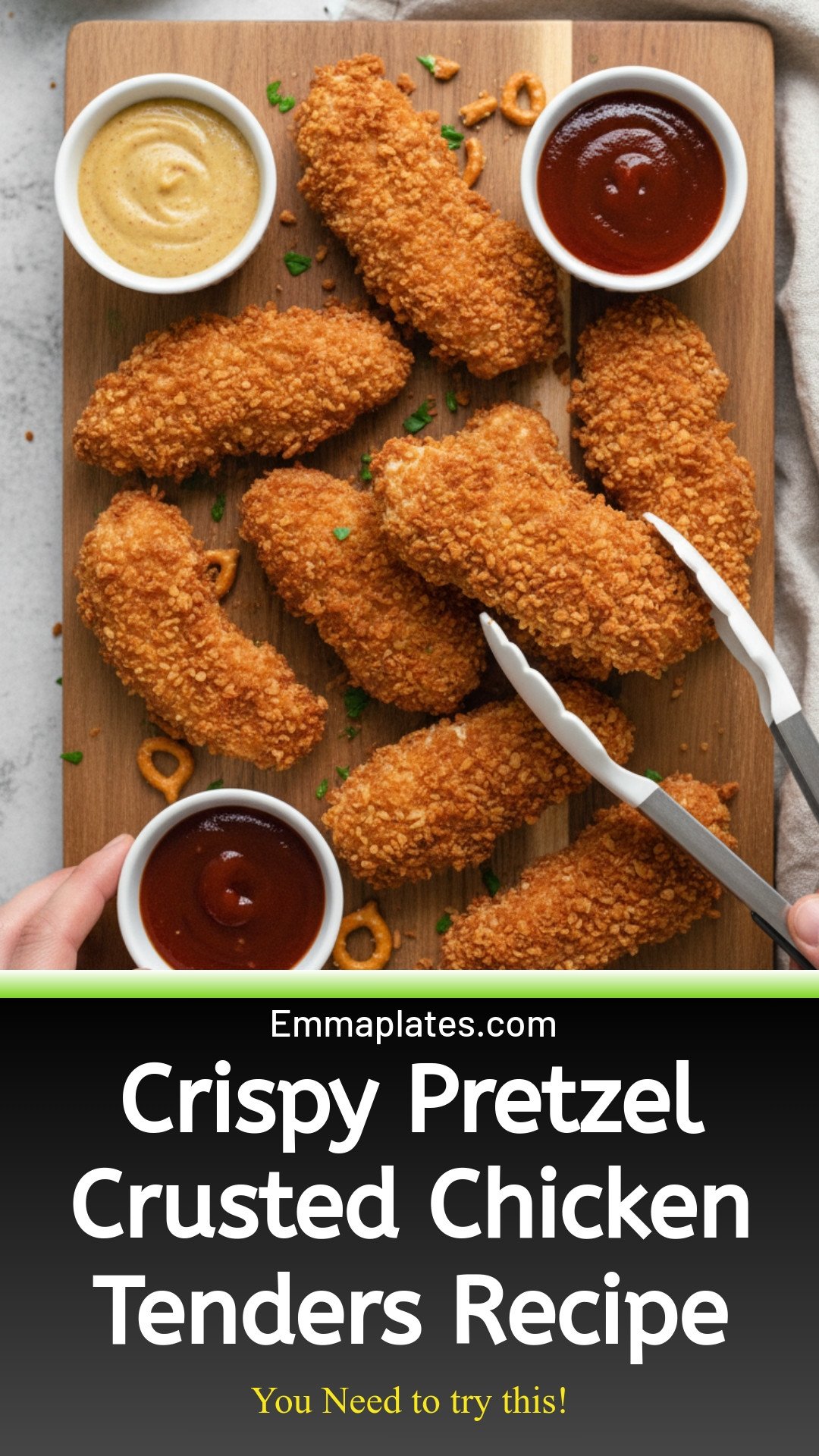 Pretzel-Crusted Chicken Tenders