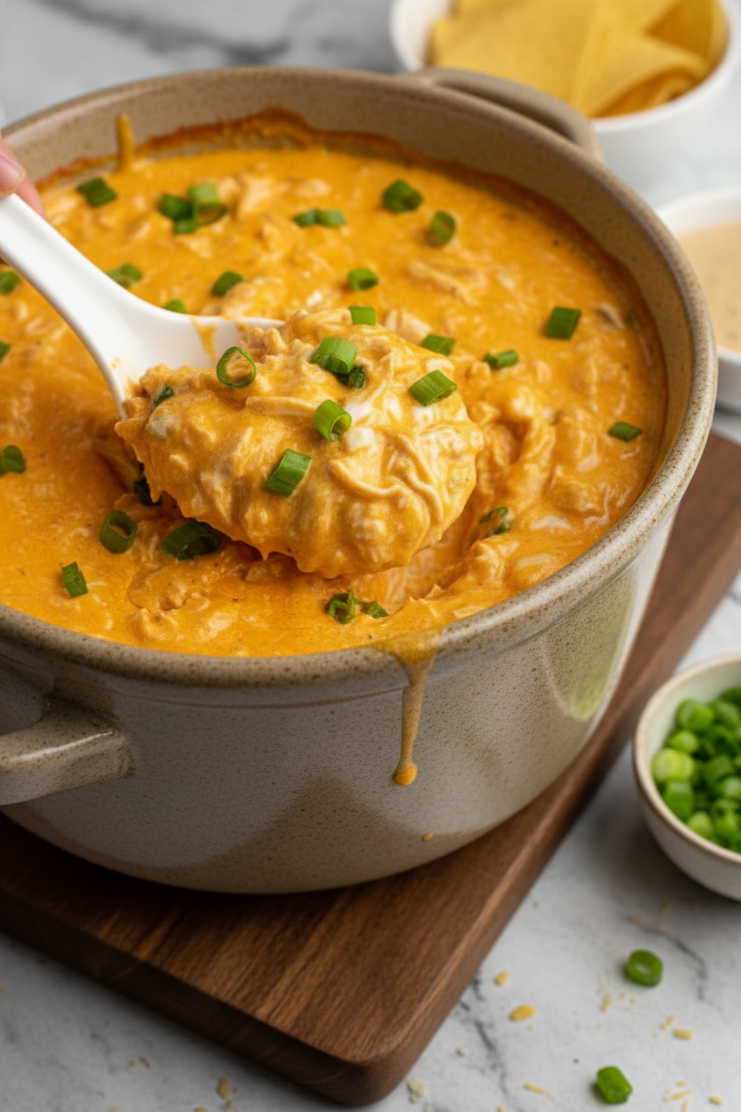 Crock Pot Buffalo Chicken Dip