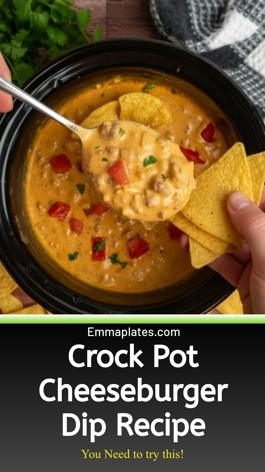Crock Pot Cheeseburger Dip