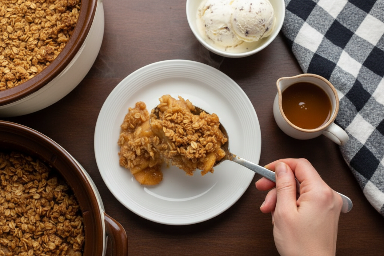 Crock Pot Apple Crisp: Easy Crock Pot Apple Crisp Recipe