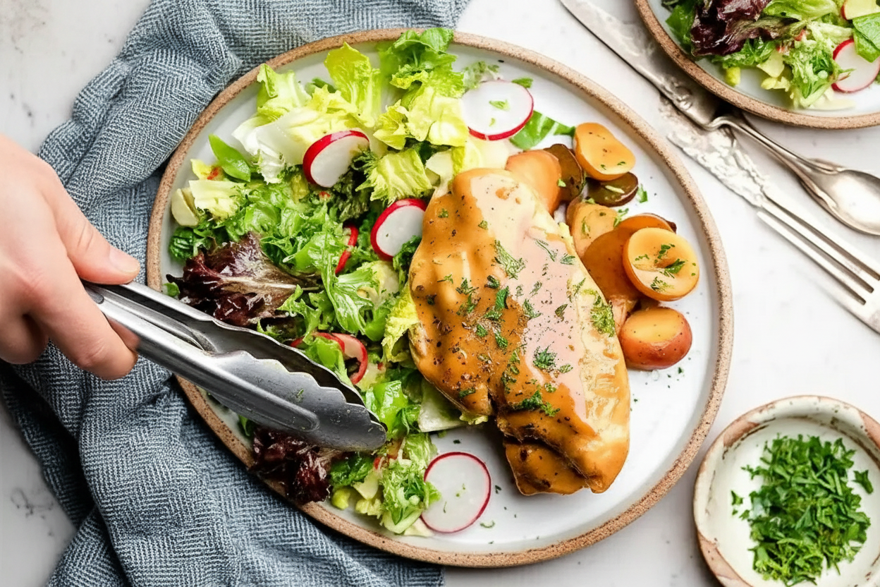 5-Ingredient Slow Cooker Maple Dijon Chicken: Easy Maple Dijon Slow Cooker Chicken