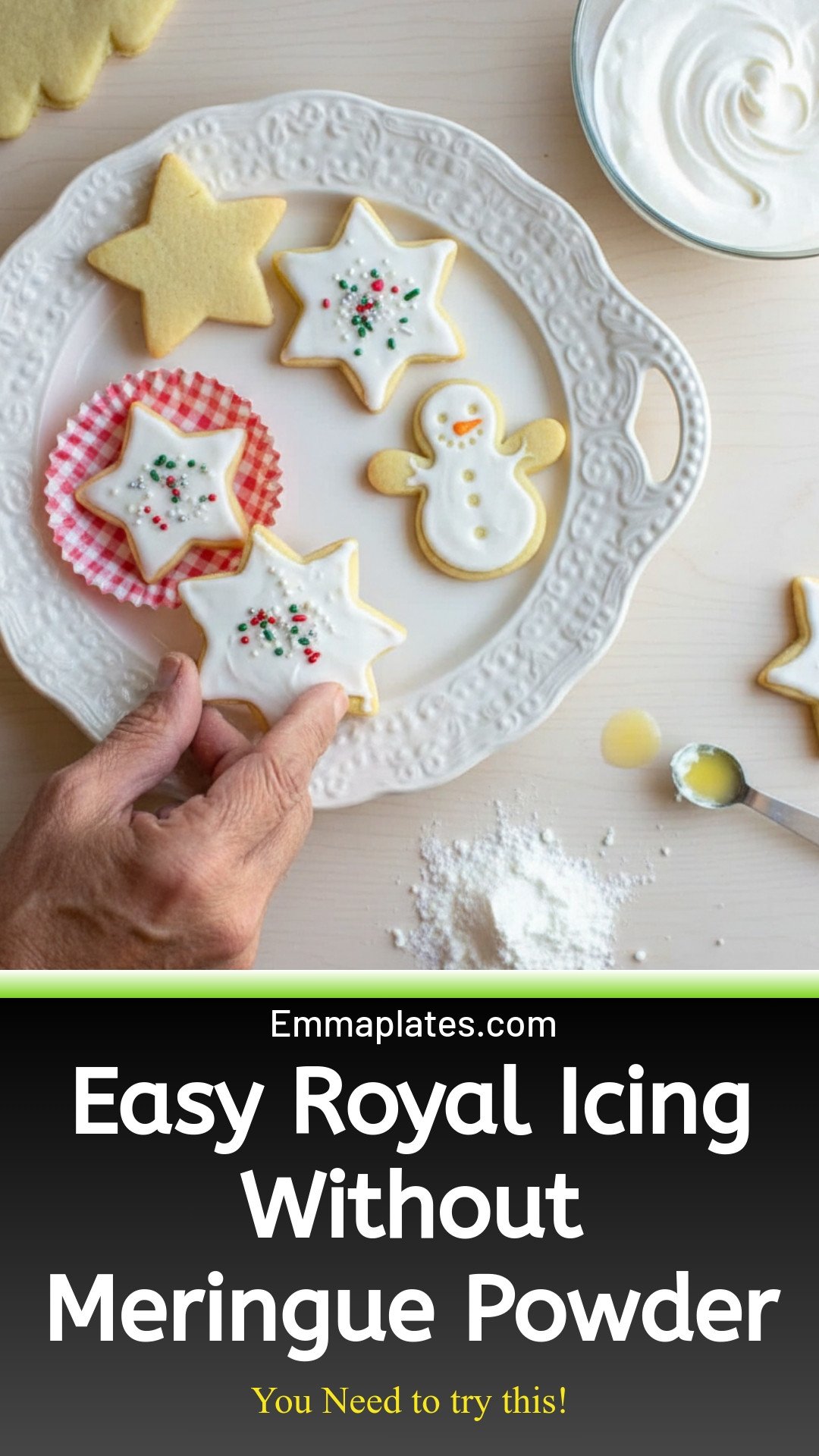 3-Ingredient Royal Icing Recipe Without Meringue Powder