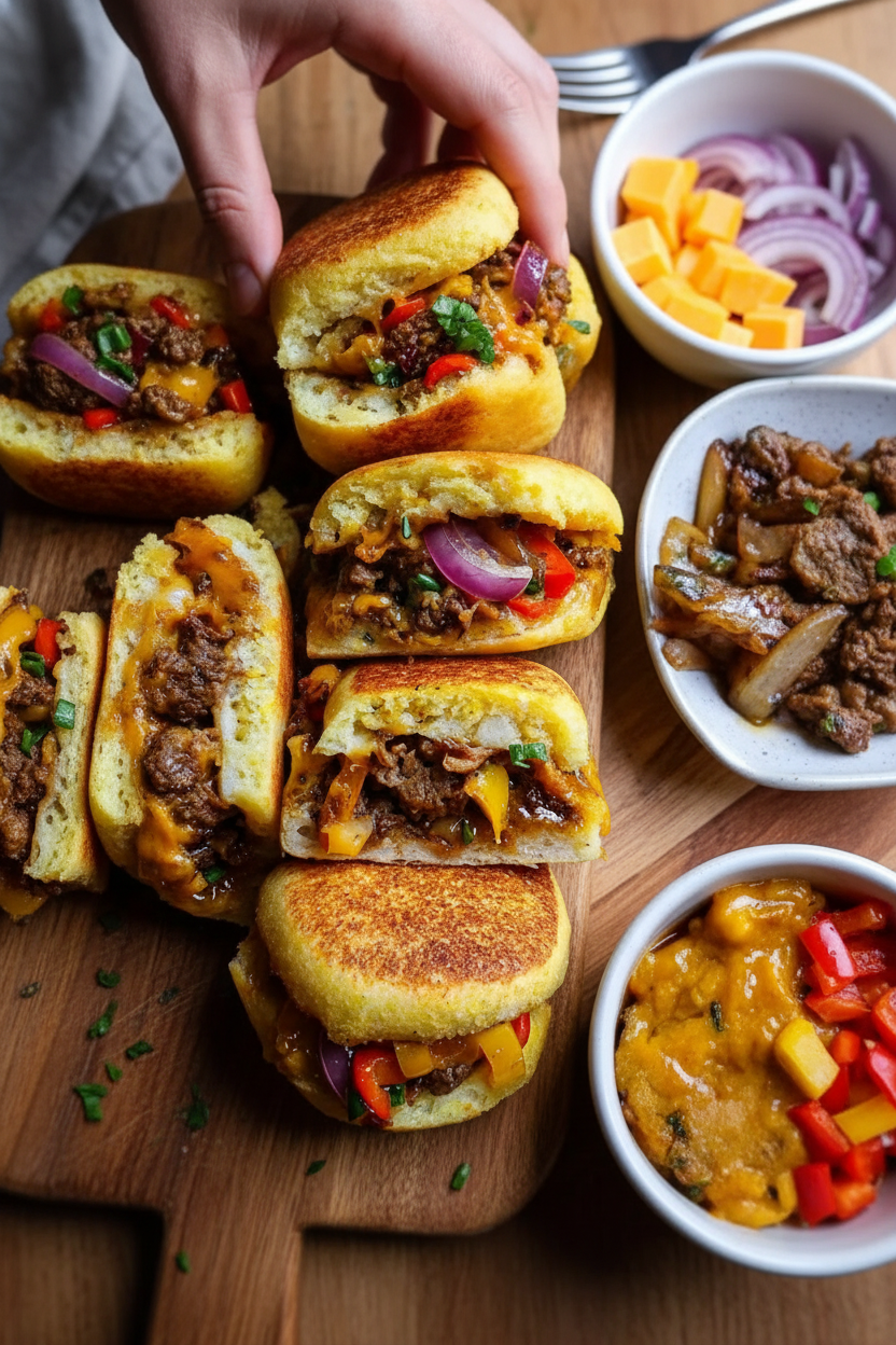 Fluffy Pan Bread With Beef