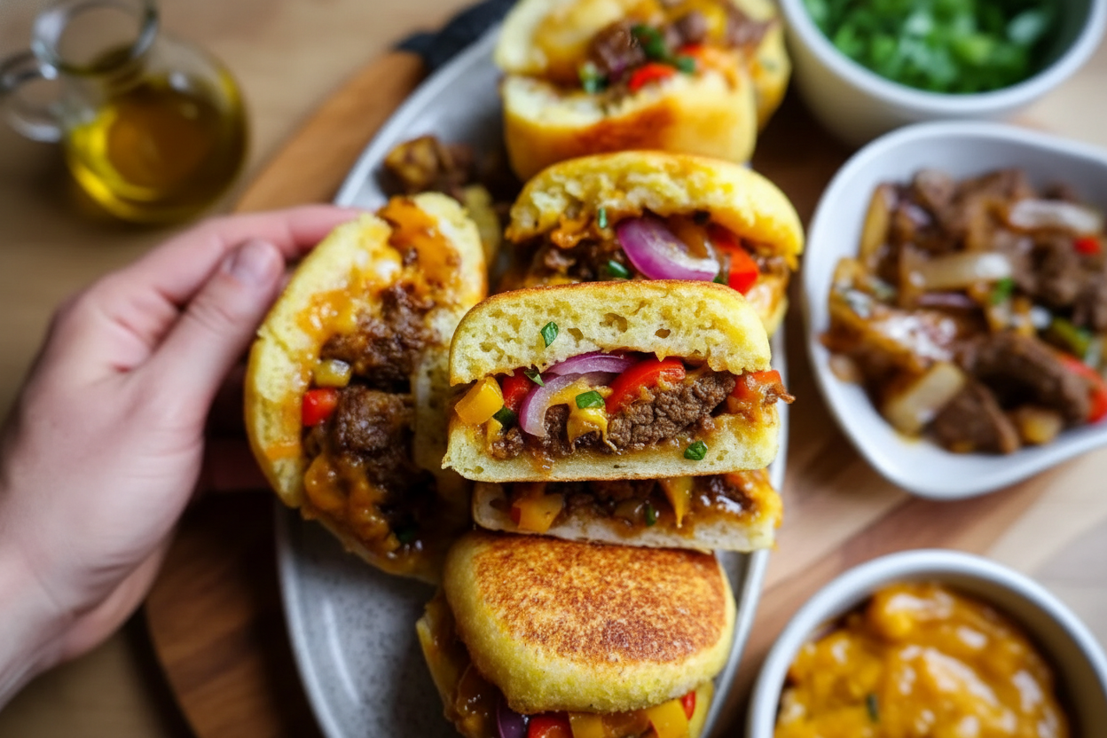 Fluffy Pan Bread With Beef: Fluffy Beef Pan Bread Recipe