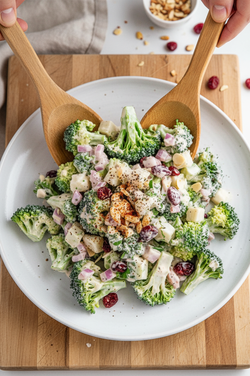 Healthy Broccoli Salad (Without Bacon)