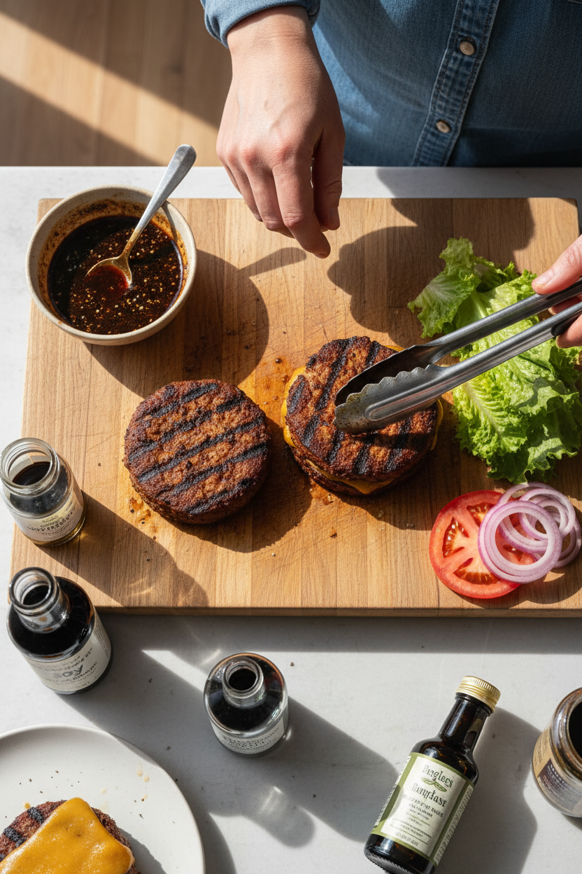 Grillable Tofu Burgers (Just Cut, Marinade, & Grill!)