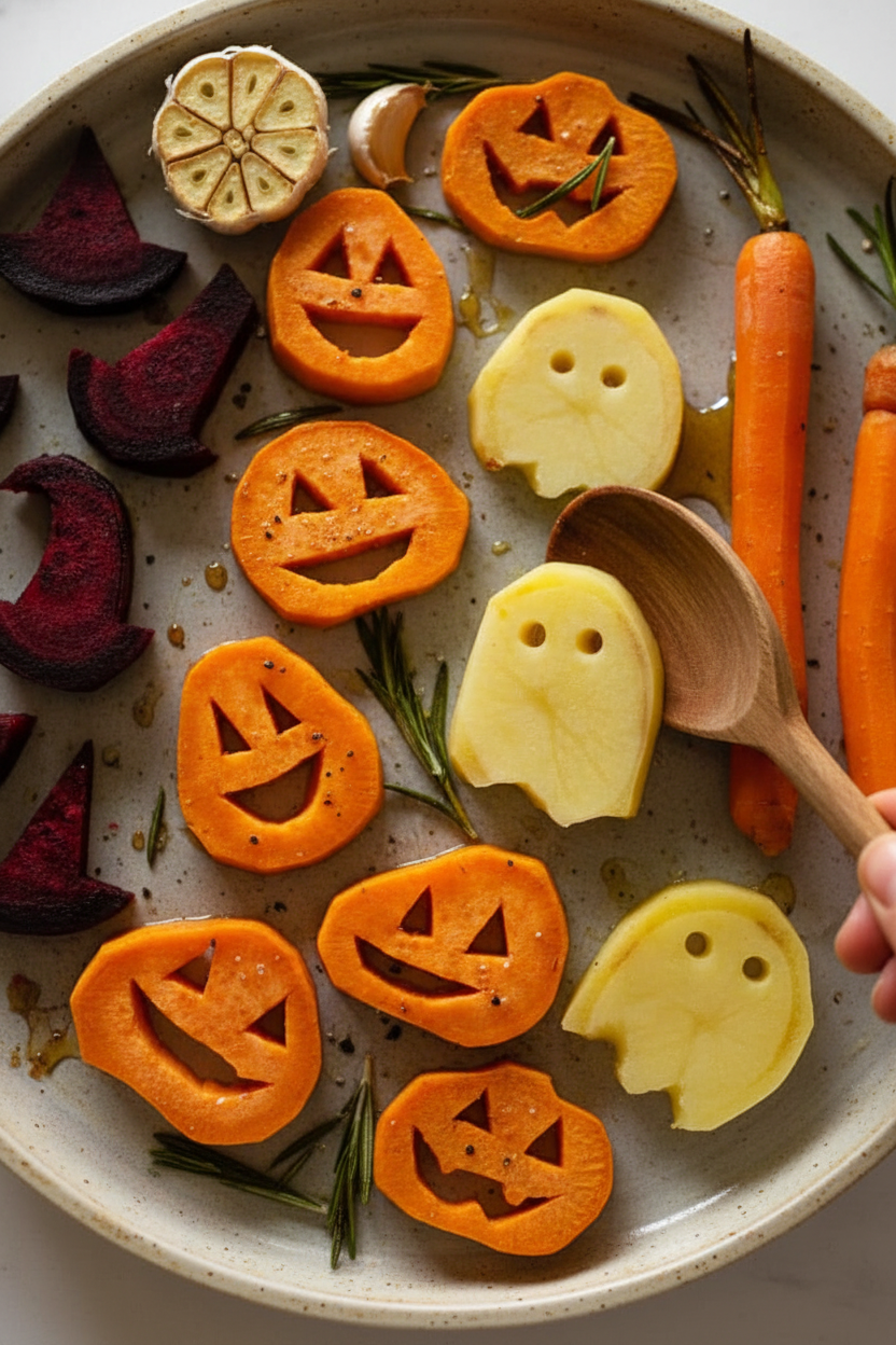 Halloween Roasted Veggies