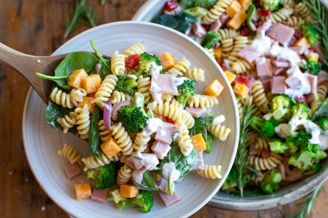 Ham and Broccoli Pasta Salad with Yogurt Dressing: Ham and Broccoli Pasta Salad Yogurt Dressing