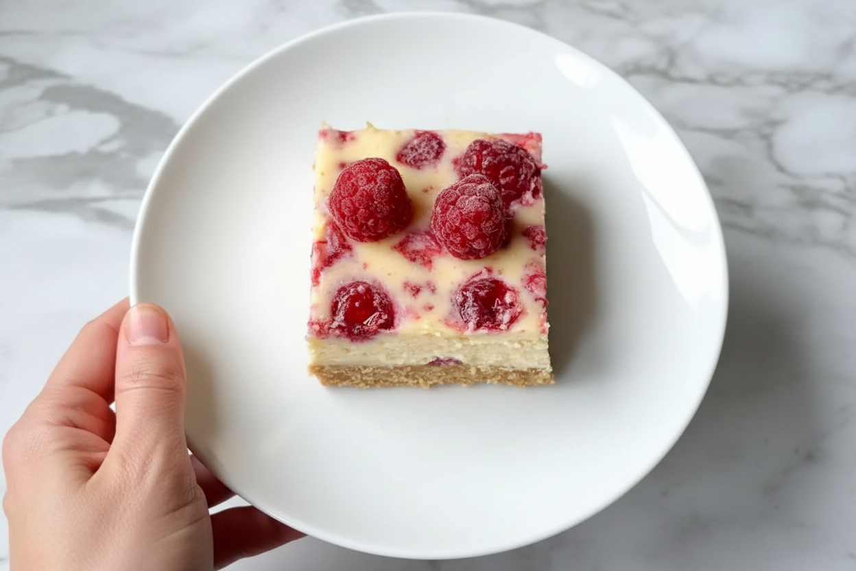 Healthy Raspberry Cheesecake Bars: Healthy Raspberry Cheesecake Bars Recipe