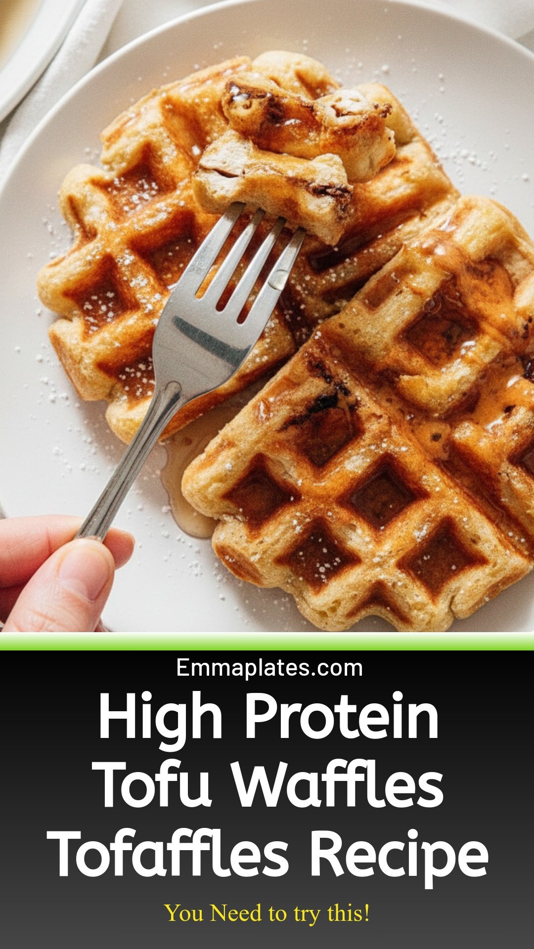 High Protein Tofu Waffles (Tofaffles!)