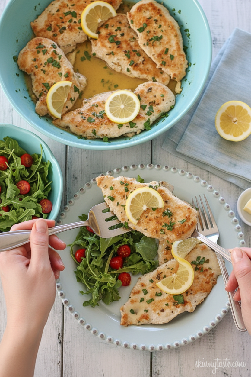 Chicken Francese - Lightened Up