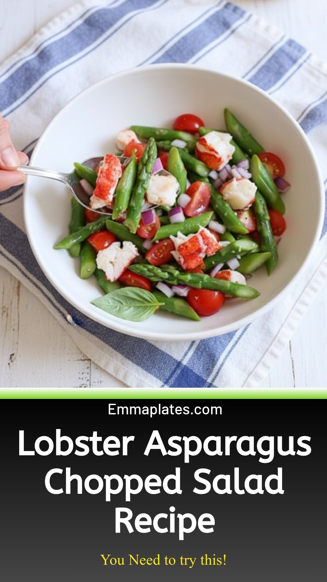 Lobster Asparagus Chopped Salad