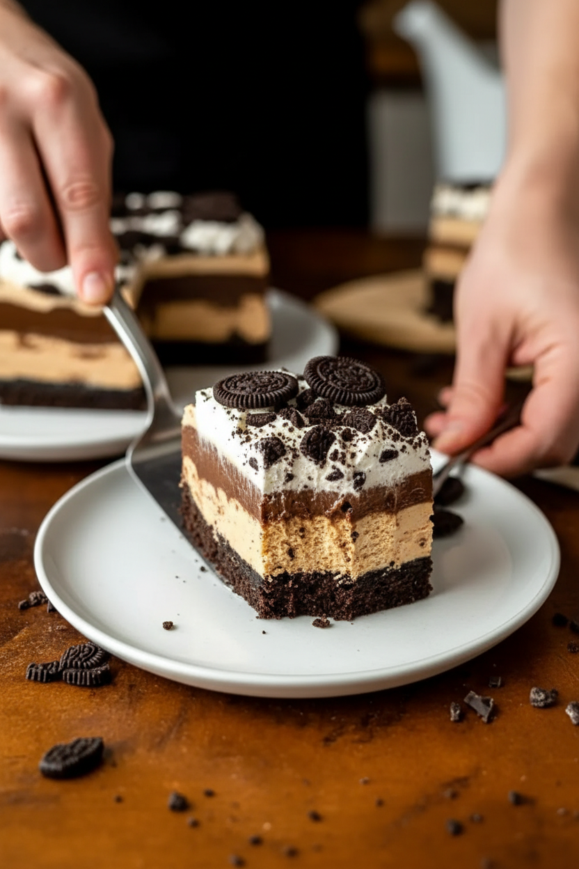 No Bake Chocolate Peanut Butter Oreo Dessert You’ll Crave Forever