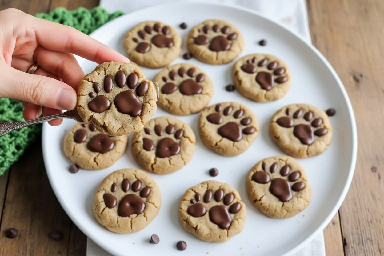 Peanut Butter Paw Print Cookies Fun Festive Treats
