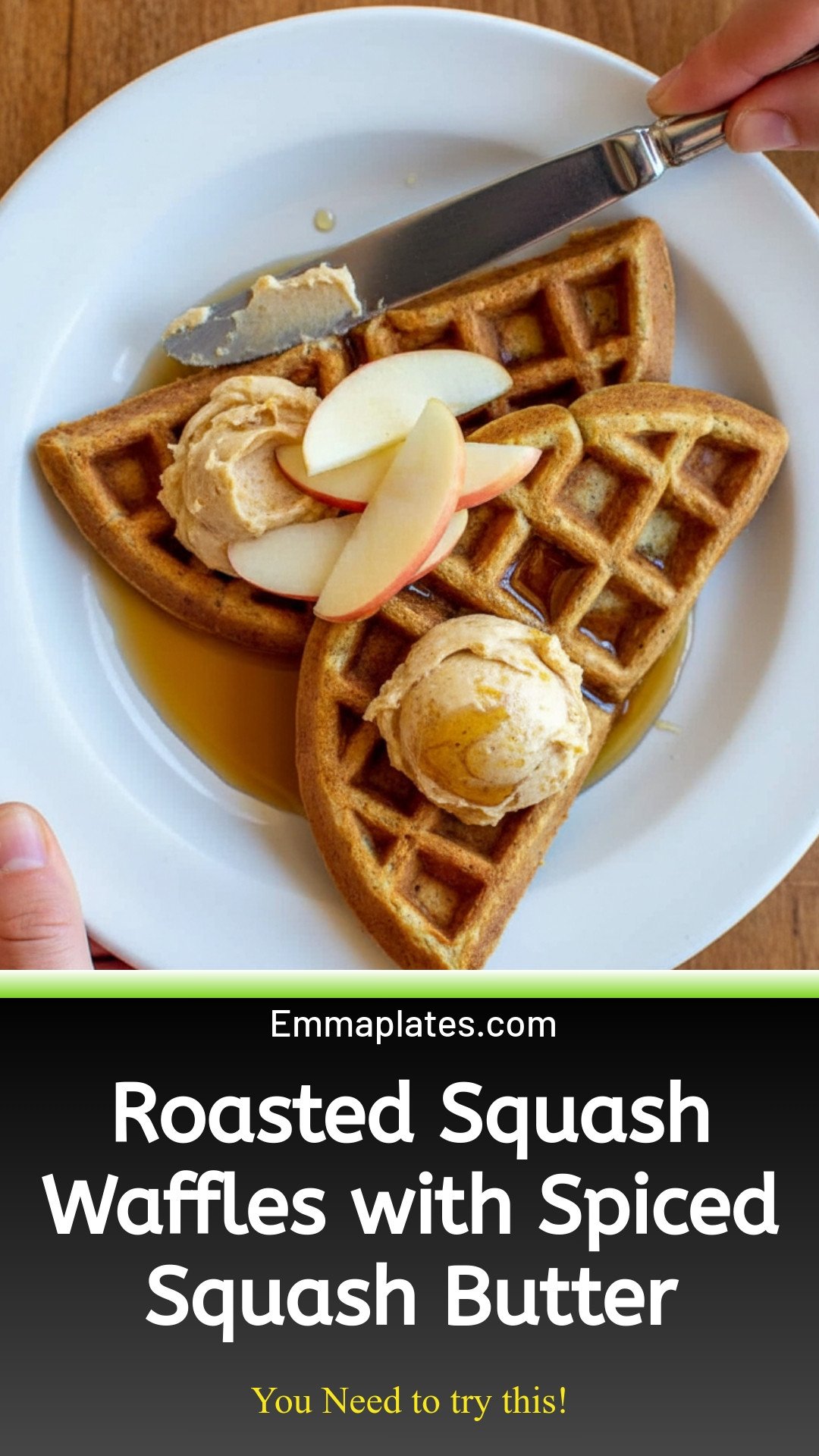 Roasted Squash Waffles with Spiced Squash Butter