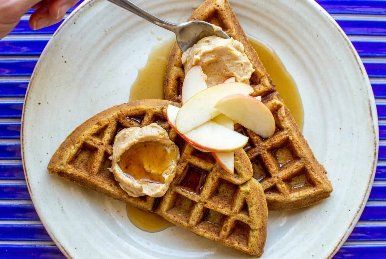 Roasted Squash Waffles with Spiced Squash Butter