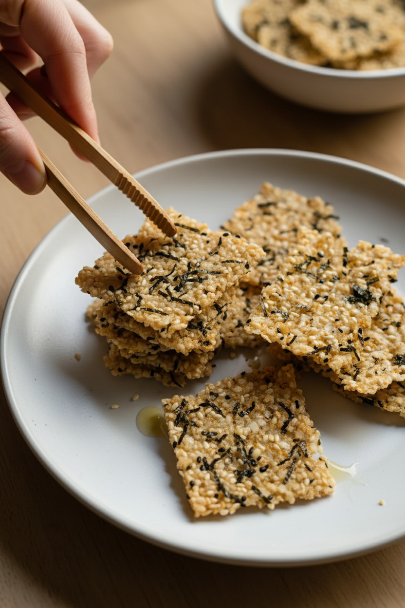 Seaweed Sesame Rice Crisps