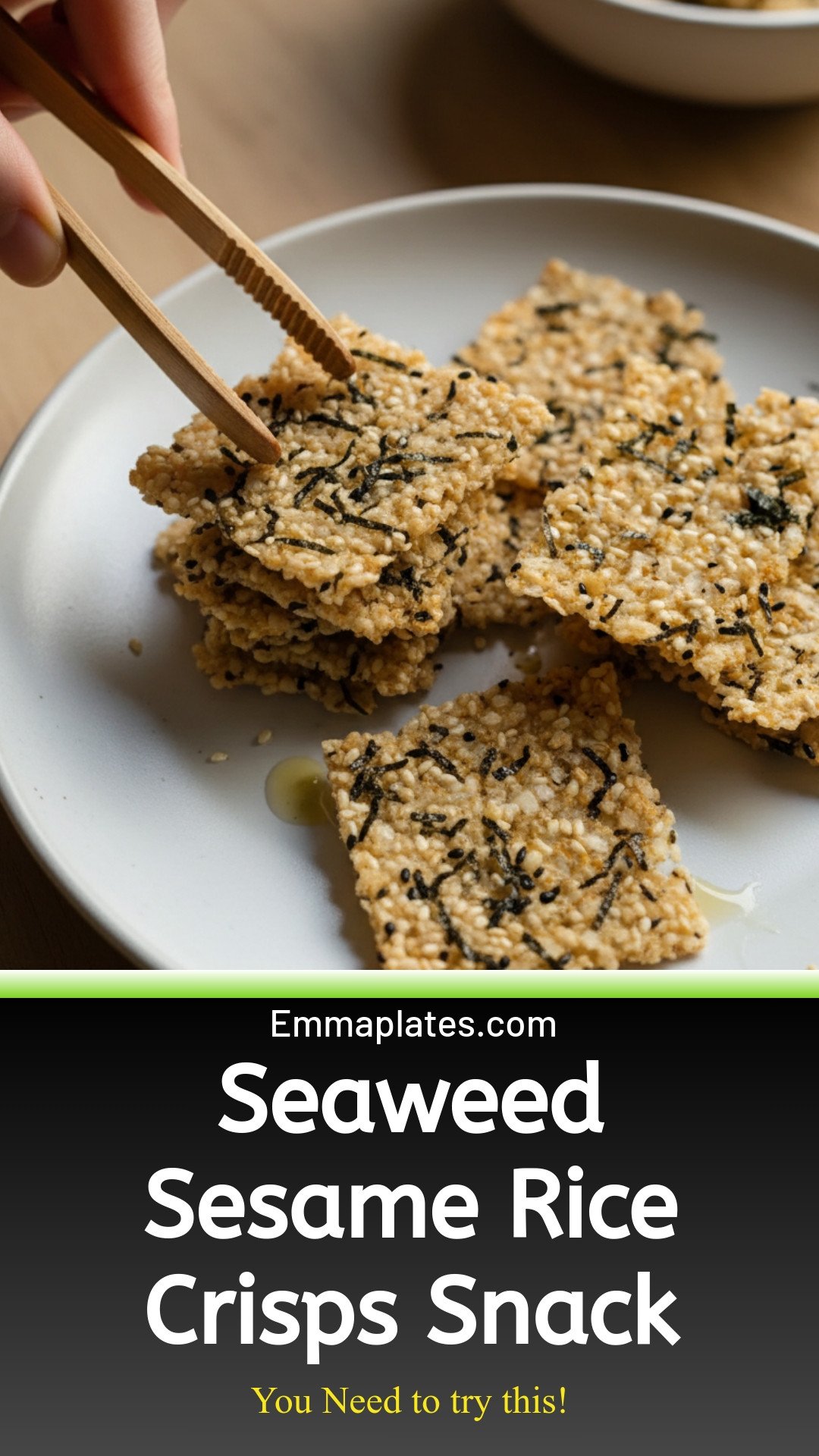 Seaweed Sesame Rice Crisps