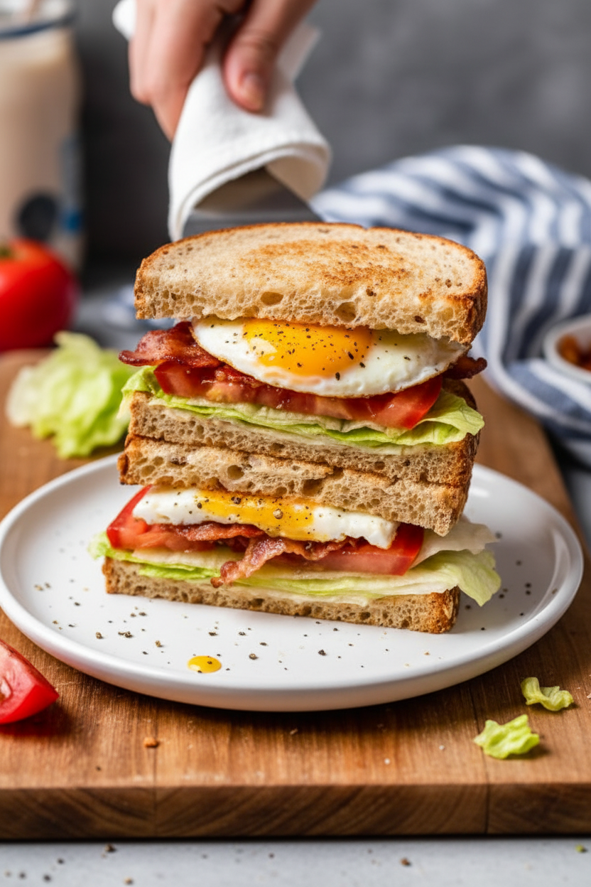 Breakfast BLT Egg Sandwich - Skinnytaste
