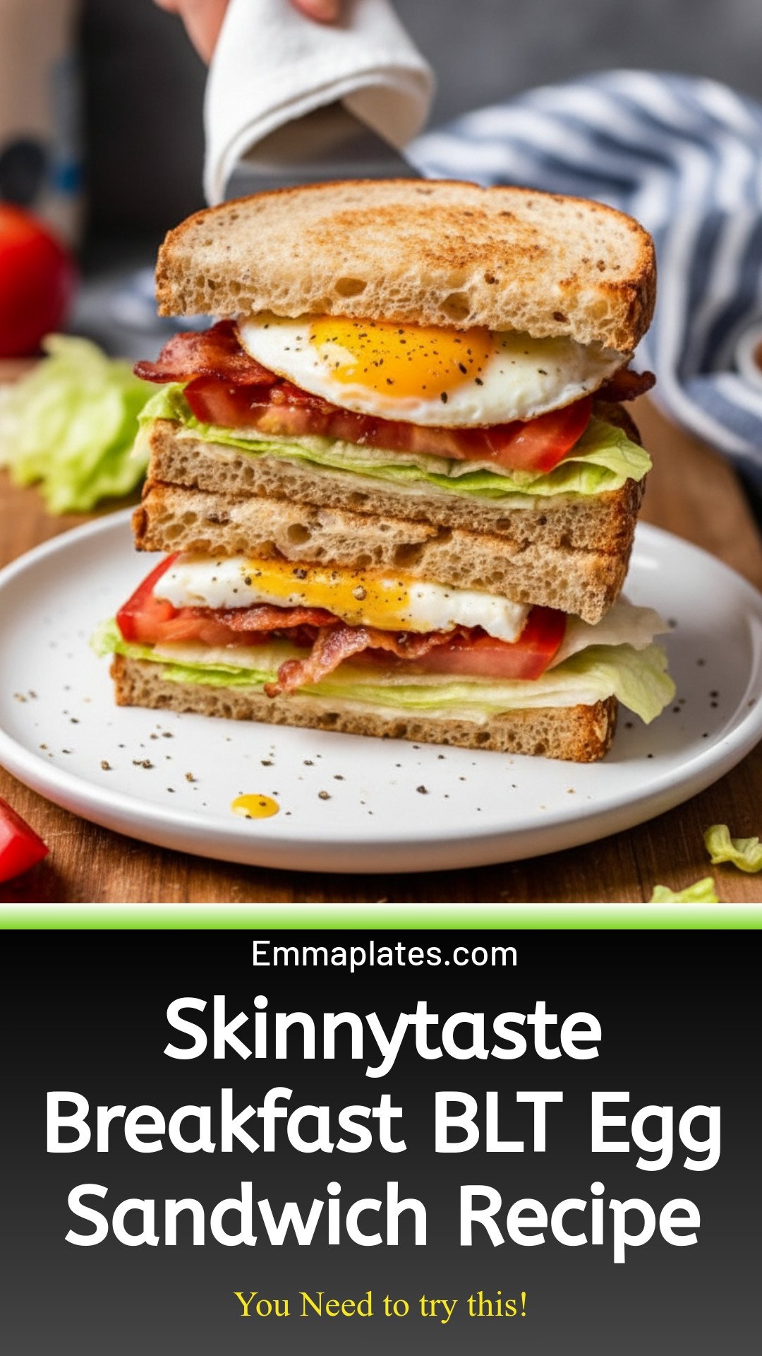 Breakfast BLT Egg Sandwich - Skinnytaste