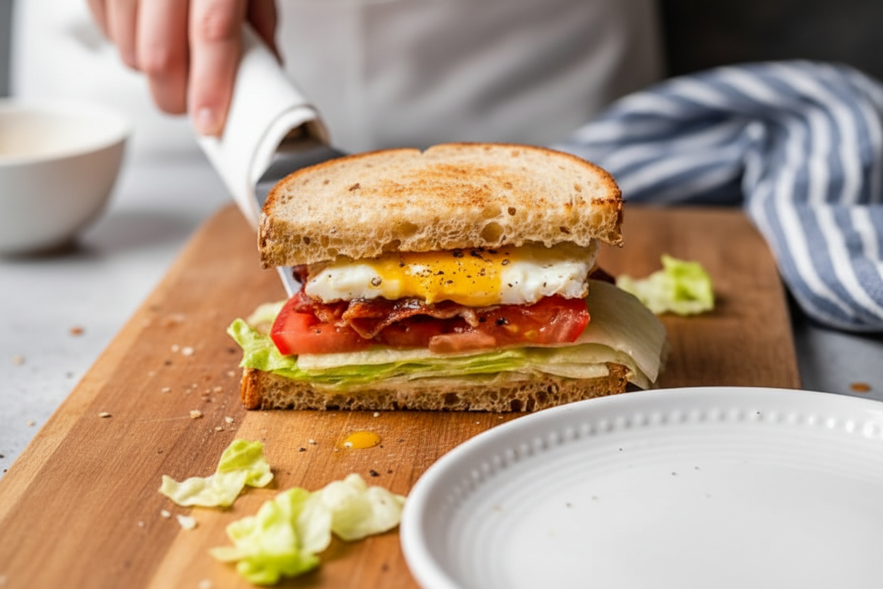 Skinnytaste Breakfast BLT Egg Sandwich Recipe