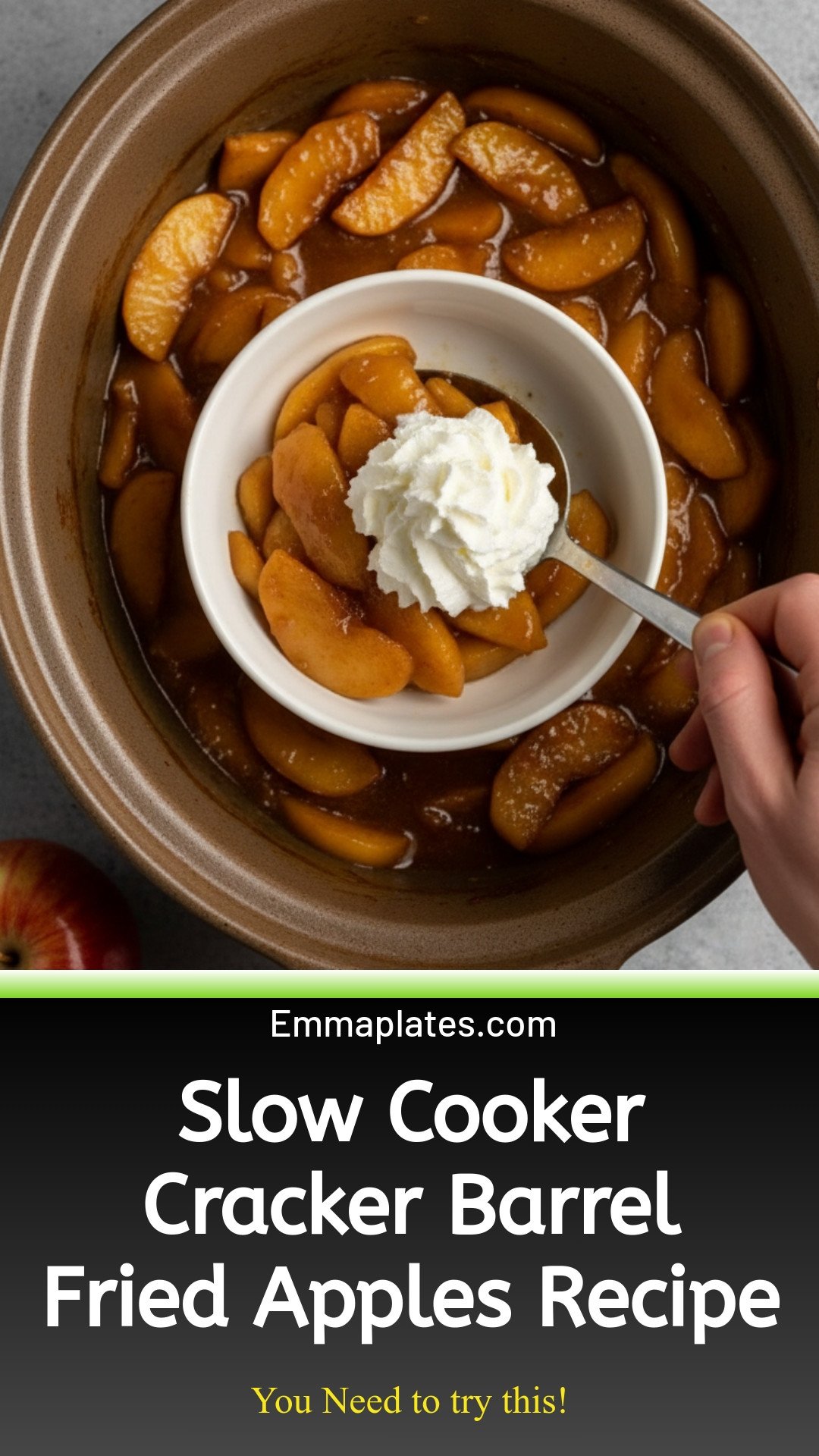 Cracker Barrel Fried Apples {Slow Cooker}