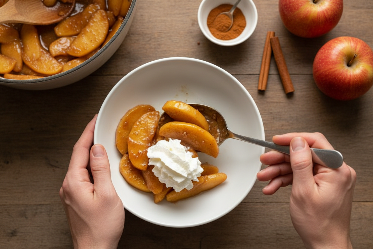 Slow Cooker Cracker Barrel Fried Apples Recipe