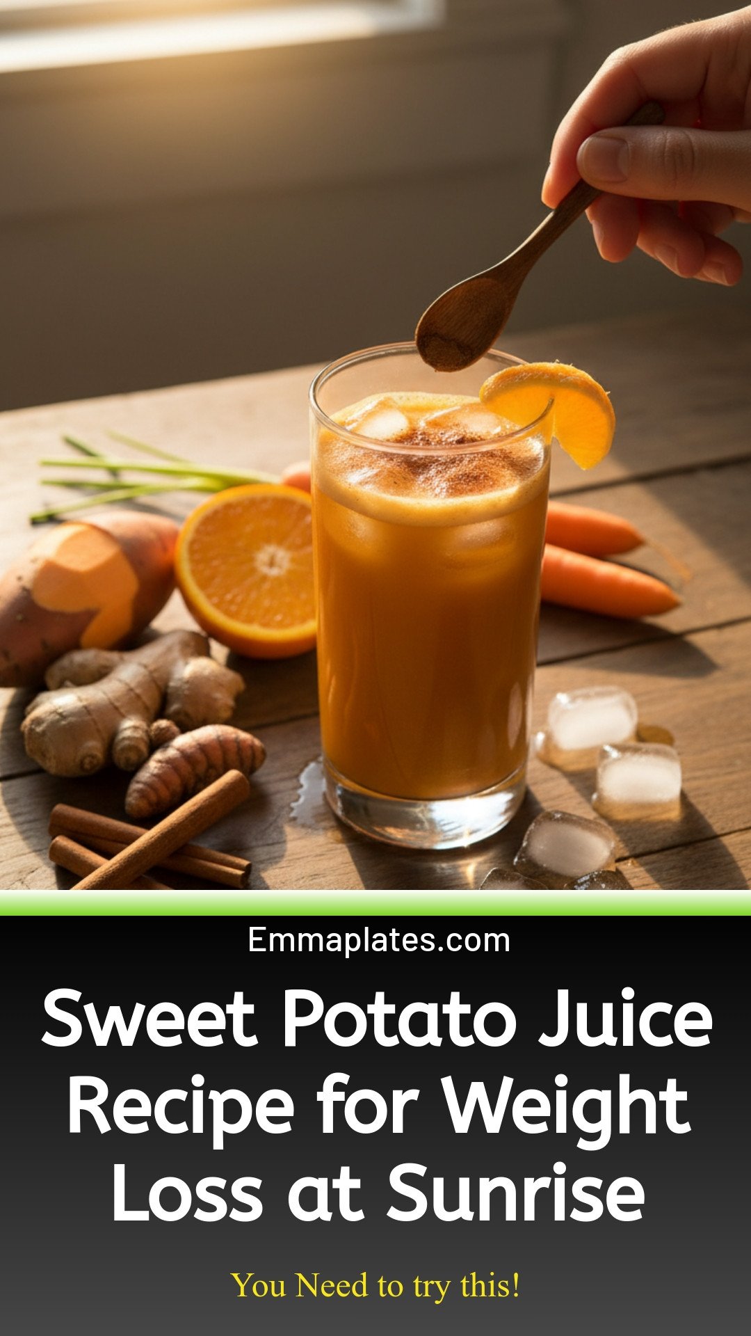 Sunrise Sweet Potato Juice Recipe for Weight Loss