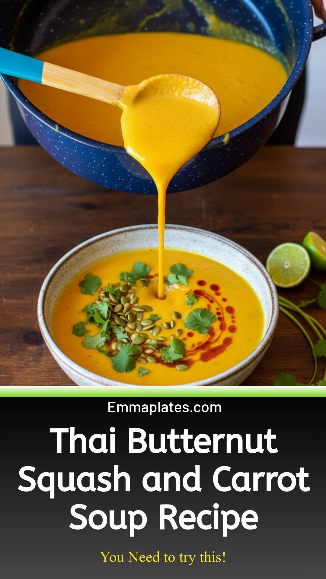 Thai-Inspired Butternut Squash and Carrot Soup Recipe