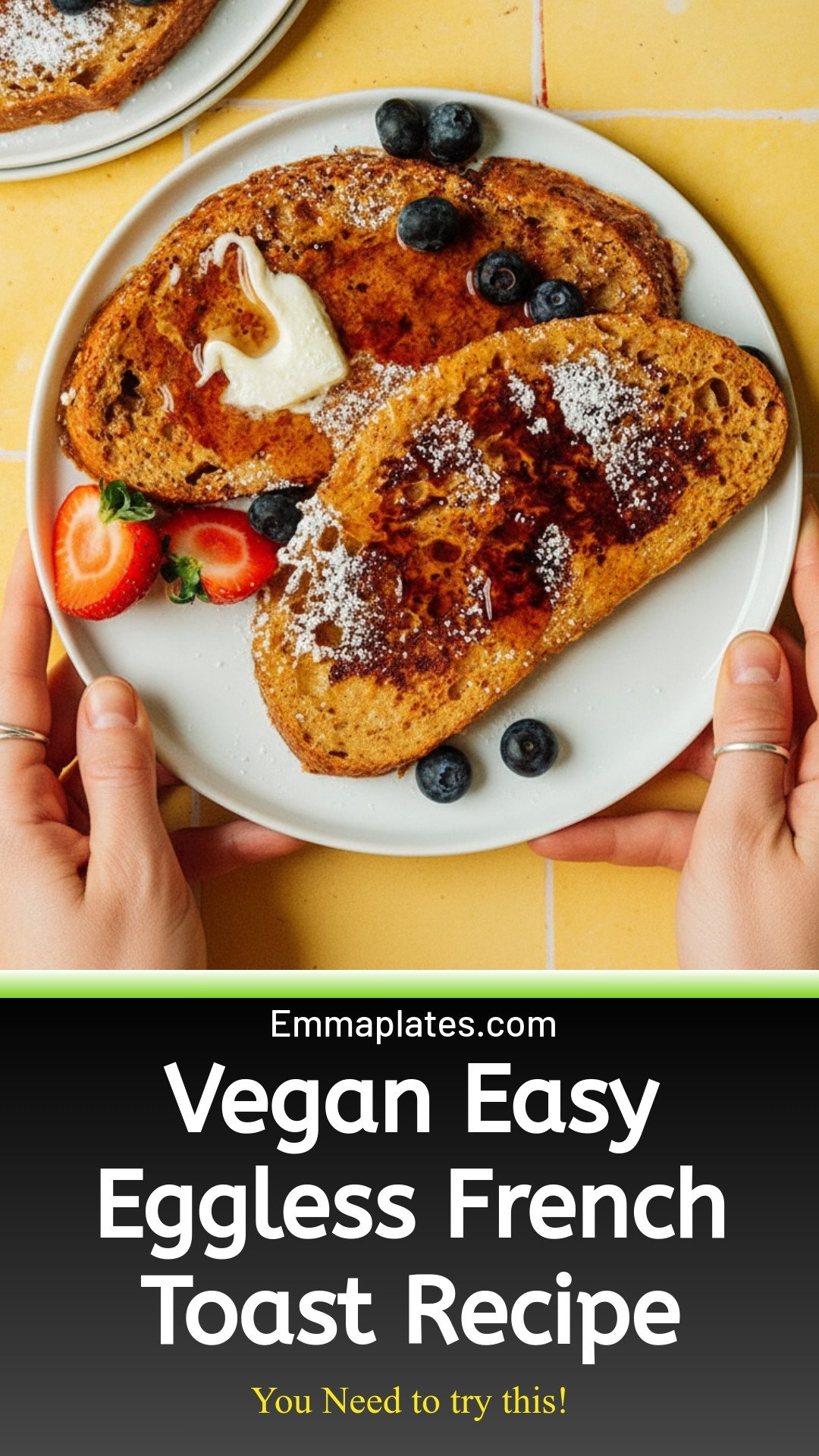 Easy Eggless French Toast (Vegan!)