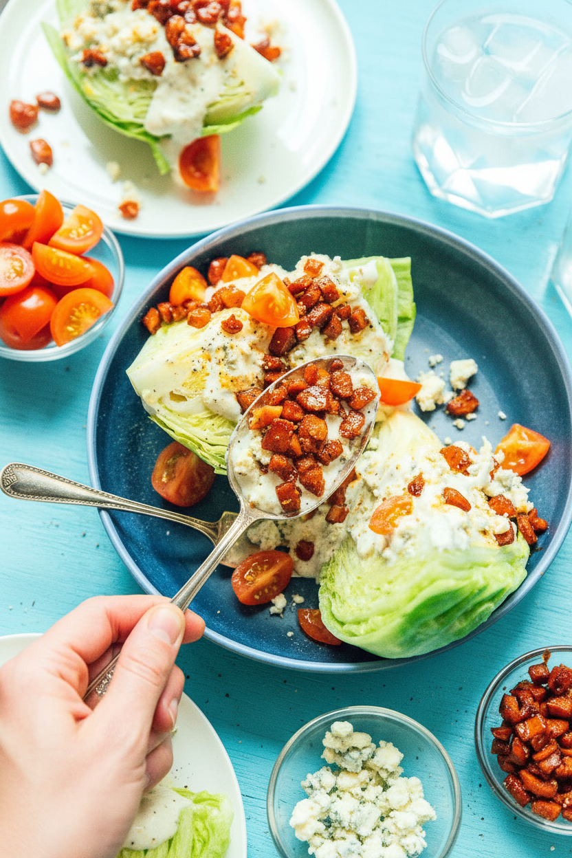 Vegetarian Wedge Salad (with Carrot 